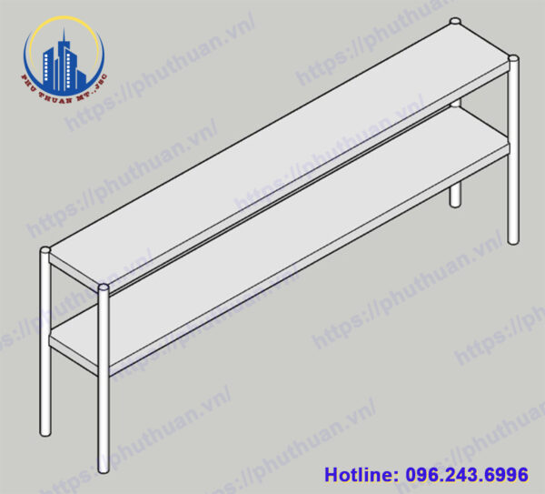 Giá 2 Tầng Trên Bàn PT