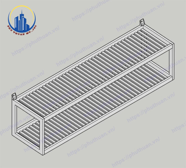 Giá Nan 2 Tầng Treo Tường PT